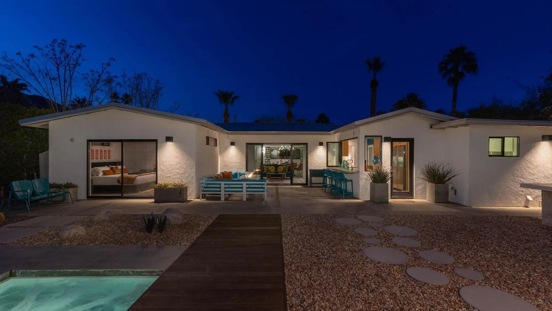 Luxury 4-Bedroom Home With Pool Spa & Stunning Mountain Views Palm Springs Verenigde Staten